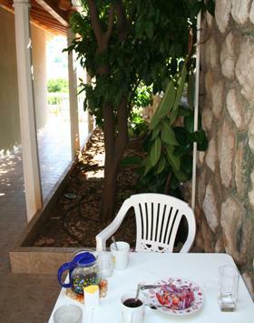 Terrasse in der Ferienwohung in Dubrovnik