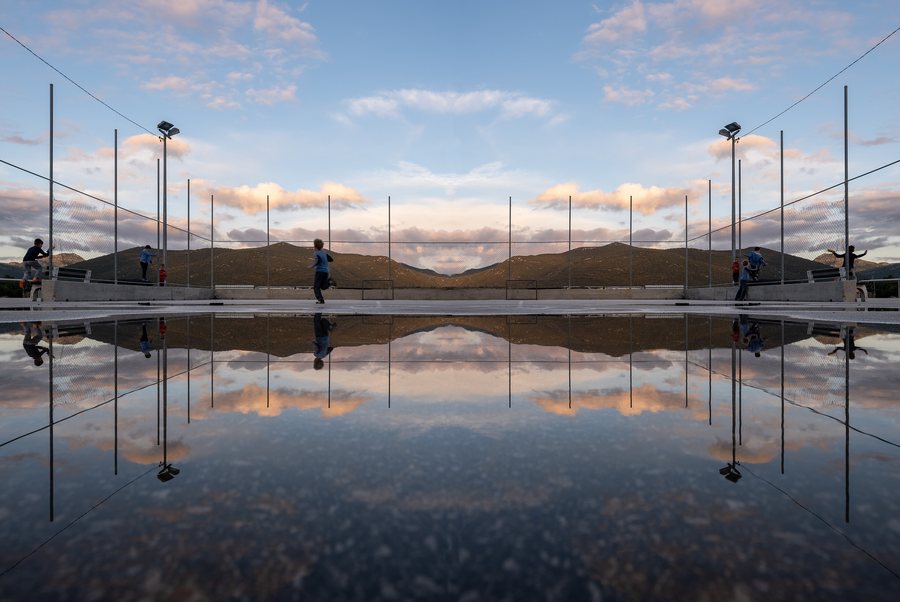 File:Water reflection of kids playing, Luka (Hodilje), Croatia (PPL3-Altered) julesvernex2.jpg