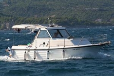 Motorboot bei Cavtat in Dalmatien