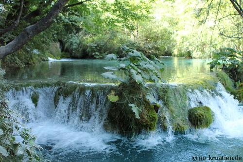 Wasserfall in den Plitzwitzer Seen